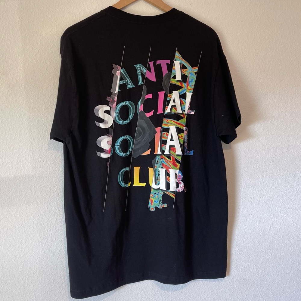 Anti Social Social Club Black Graphic T-Shirt - Picture 11 of 11